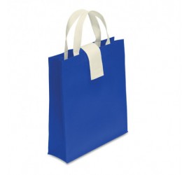 Niebieska, składana torba na zakupy