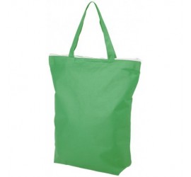 Zielona, zapinana torba na zakupy